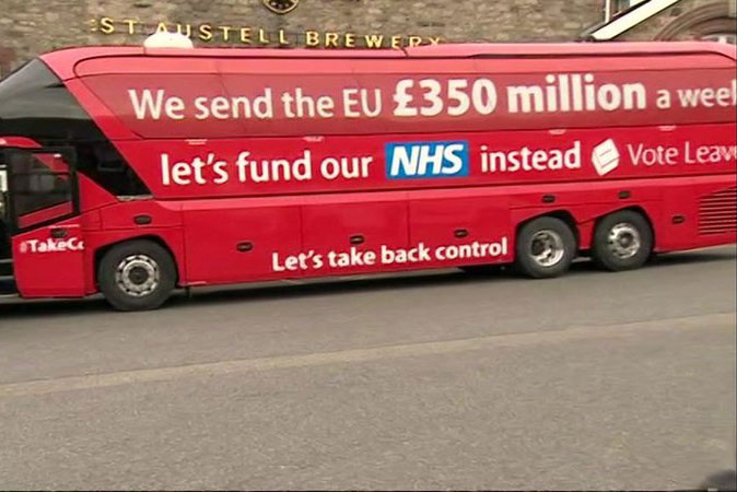 Leave campaign's £350m claim was disavowed by senior Conservatives