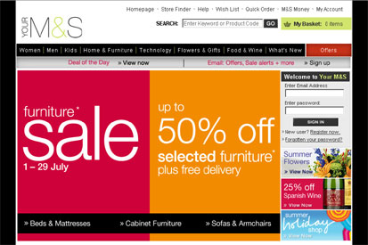 Online sales soar at M&S as consumer confidence stabilises