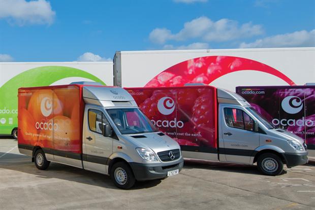 Ocado: sales are up over the quarter compared with 2013 