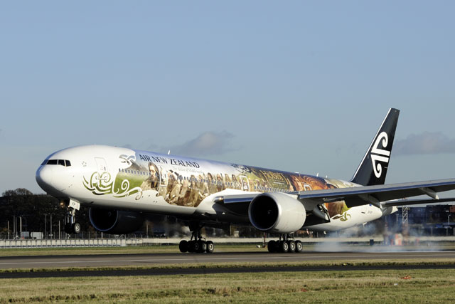 Air New Zealand: Hobbit-themed airliner takes to the air