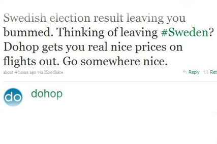 Don't mess with Sweden on Twitter