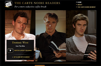 Kraft enlists The Wire actor Dominic West for Carte Noire Jackanory campaign