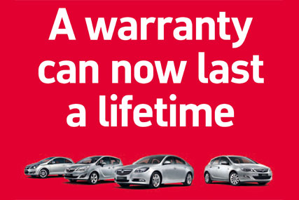 Vauxhall: latest campaign promotes lifetime warranty offer