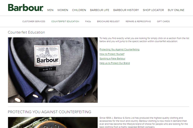 barbour stockists near me