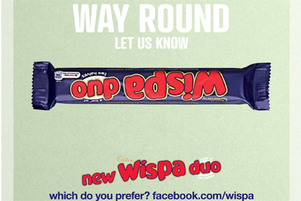 Wispa Duo ad: light hearted