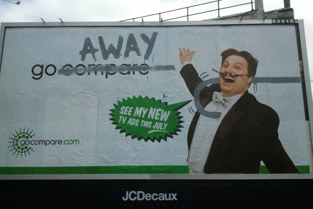 GoCompare: brand character Gio Compario is targeted for assassination in latest ad