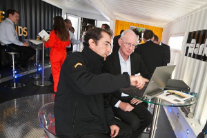 EMS turns 12 metre shipping containers into "industrial" networking space