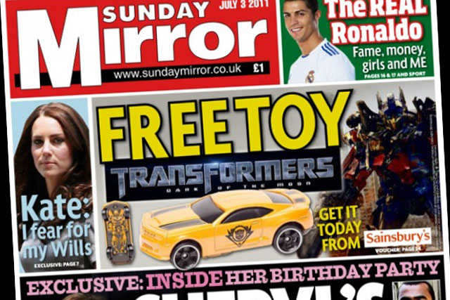 The Sunday Mirror: closes gap on Mail on Sunday