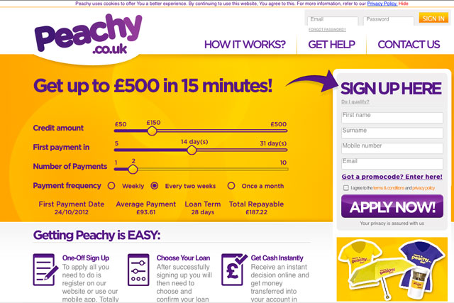 Peachy.co.uk: contacted agencies directly