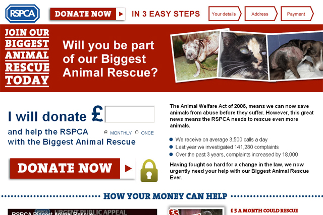 RSPCA website
