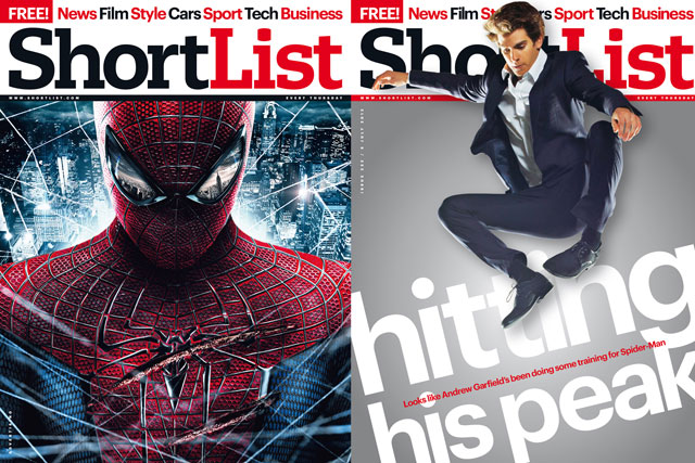 ShortList: cover wrap and front page of this week's issue