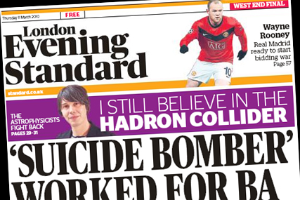 London Evening Standard: posts average net circulation