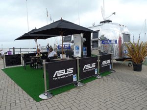 The Asus Airstream caravan