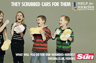 The Sun backs charity for wounded soldiers