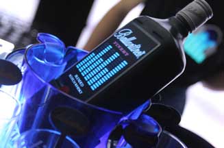 Ballantine's flashing bottle