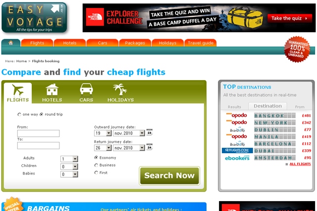 Easyvoyage: relaunches Easyopinions