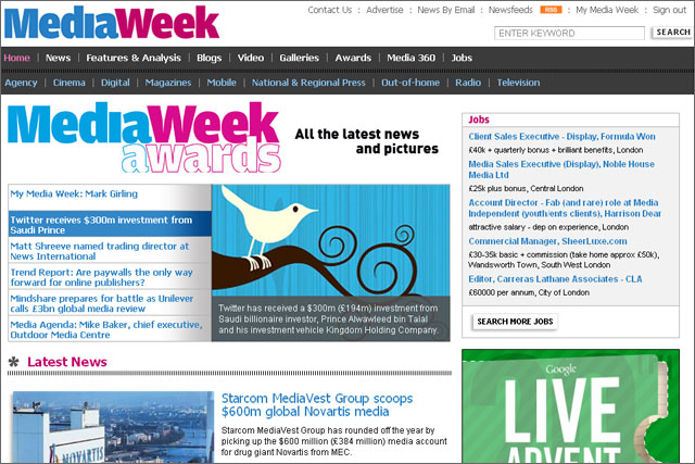 Media Week: publishes its top 10 stories from 2011