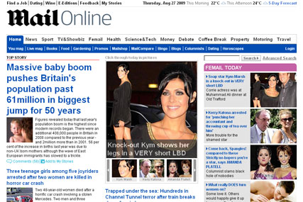MailOnline tops newspaper website figures for second consecutive month