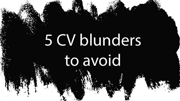 5 CV blunders to avoid in your event CV