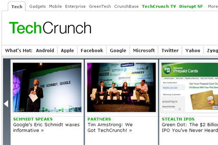 TechCrunch: bought by AOL