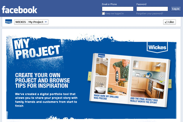 Wickes: launches My Project app on Facebook 