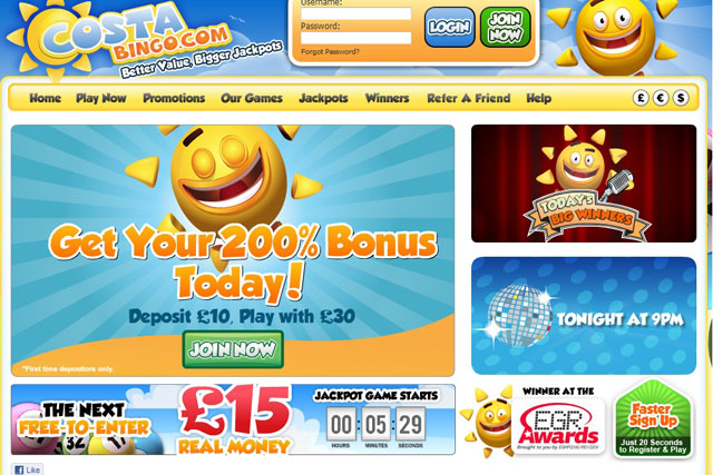 Costa Bingo: agency hunt