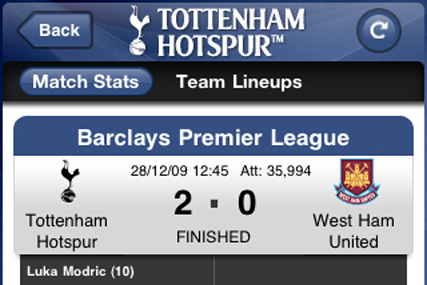 Spurs: launches iPhone app