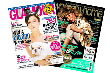 Good Housekeeping down, Woman & Home up, while Glamour retains top spot