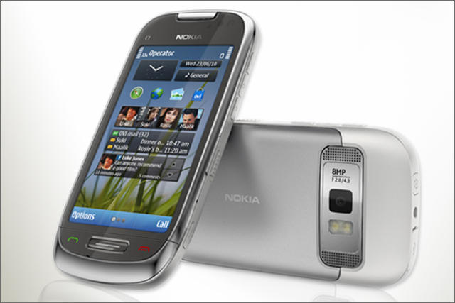 nokia C7 smartphone: introduces near field communication