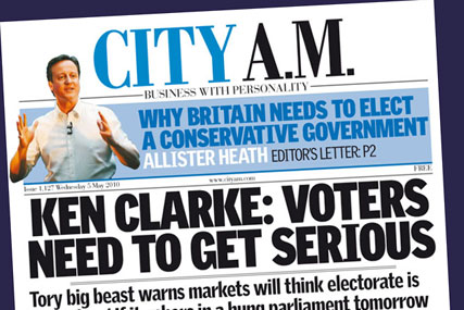 City AM: producing one-off election results special tomorrow