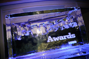 The Ice Box is producing a ice sculpture of The Guide