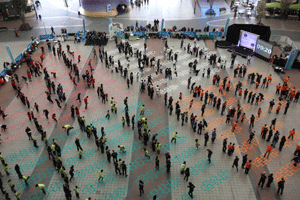 Bupa in Guinness World Record hopscotch attempt