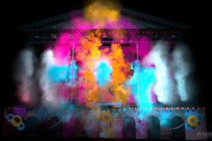 A render of the projection mapping sequence