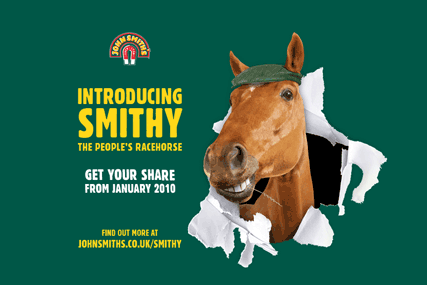 John Smith's has chosen Smithy the racehorse to front its campaign