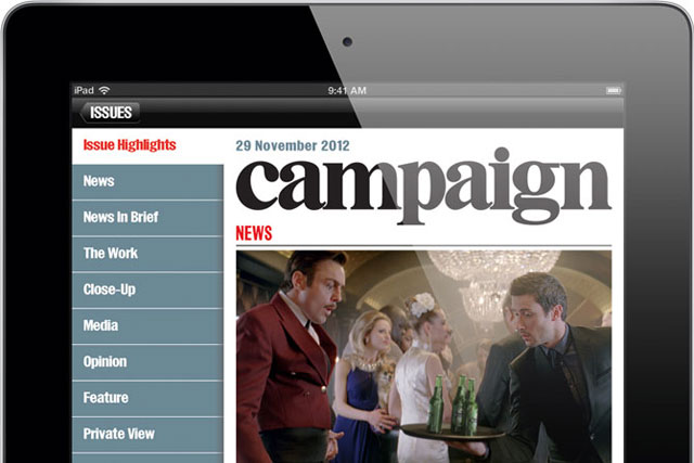 Campaign launches weekly iPad edition