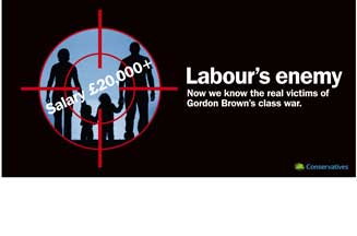 Conservative Party poster campaign accuses Labour of 'class war'
