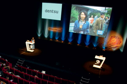 Dentsu...dressed to kick