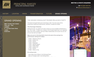 Grand Connaught Rooms to relaunch tonight