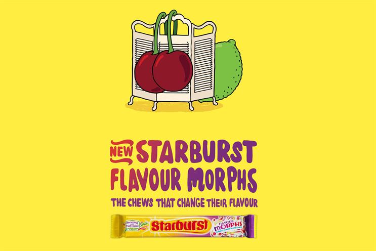 Starburst: outdoor campaign promotes Flavour Morphs brand extension