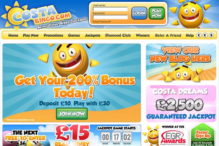 Costa Bingo: has appointed MWO for forthcoming campaign