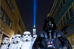 Picture gallery: Imagination creates 'World's largest lightsaber' for Star Wars launch