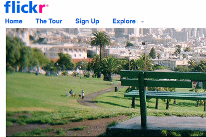 Topsy: draws on Flickr for search engine results