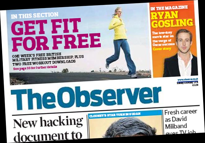 The Observer: circulation fell 14.1% year on year to 301,457 copies