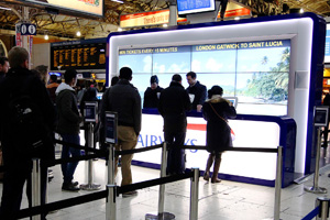 Visitors can 'check in' to win flights