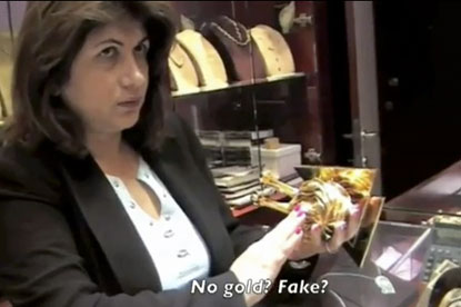 YouTube video... fake gold