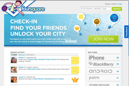 Foursquare: approaching two million-user status