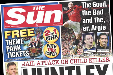 The Sun: profts slip