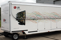 LG's touring van