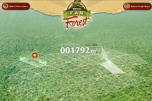Kenco: Facebook campaign promotes conservation of  Colombian rainforest