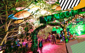 Last year's VIP woodland area at GlobalGathering